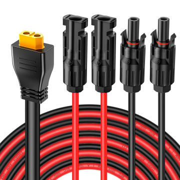 12AWG Solar Charge Cable with XT60 Adapter for Power Station and Solar Generator