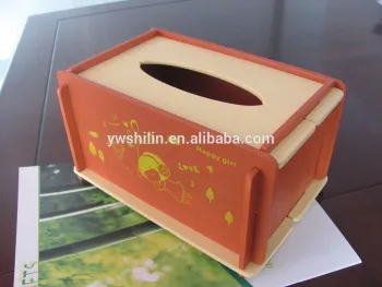 2014 newest ! Patented product - Wooden Rectangle Removable Color Tissue Box, wooden packaging, wooden boxs