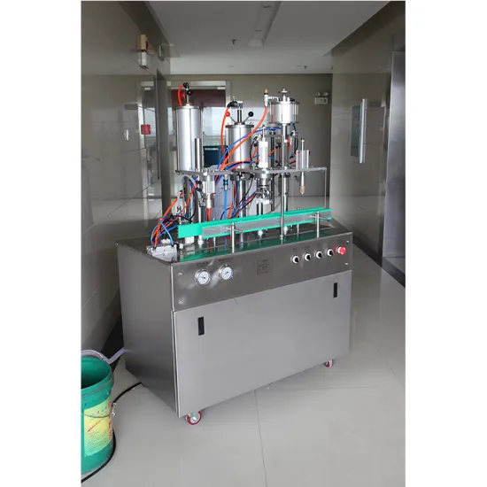 Snow Spray Shaving Foam Deodorant Semi Automatic Aerosol Filling and Crimping Machine