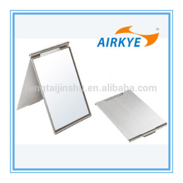 professional woman aluminum pocket hand folding makeup mirror