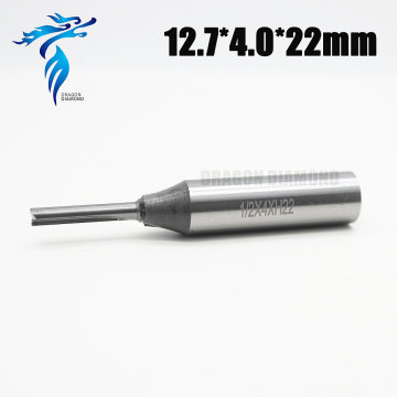 Guangzhou 12,7mm διαμέτρου διαμέτρου CNC δρομολογητή δύο φλάουτο TCT Straight Cutter, 4mm*22mm εργαλεία άλεσης CNC για σκληρό ξύλο κόντρα πλακέ