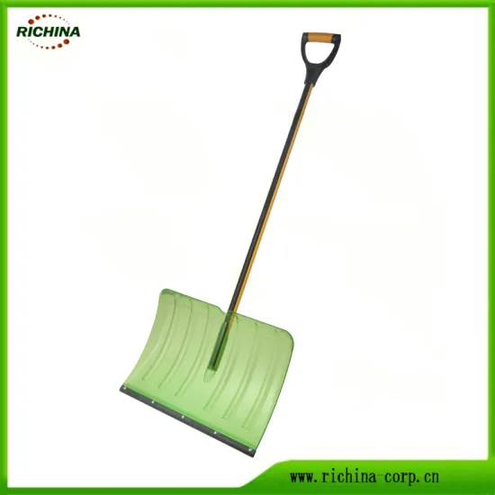 Transparent Snow Pusher Shovel with Plastic Blade
