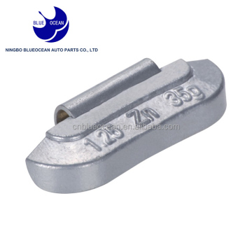 Zn clip style balancing adhesive wheel weights clip