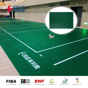 PROFESSIONAL BADMINTON COURT MAT WITH PVC MATERIAL