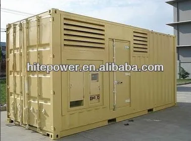 Safety and Easy Operation Electric Start containerized diesel generator
