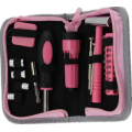 Pink tool set kits professional household hand tools