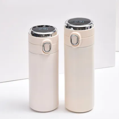 Customizable Logo Smart Vacuum Insulated Water Bottle - Stainless Steel Drinkware