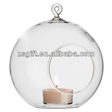 clear glass candle holder christmas ornament with factory with OEM/ODM