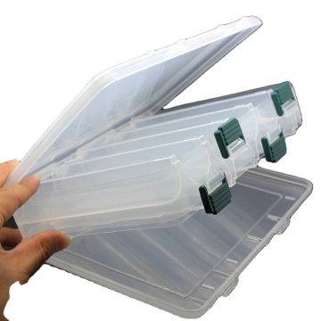 Double Sided 14 Compartments Fishing Tackle Box