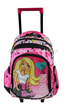 New Fashion Barbi Girls Trolley School Bag