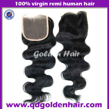Golden Hair On Alibaba Express Huge Selling Brazilian Virgin Hair--- Top Closure