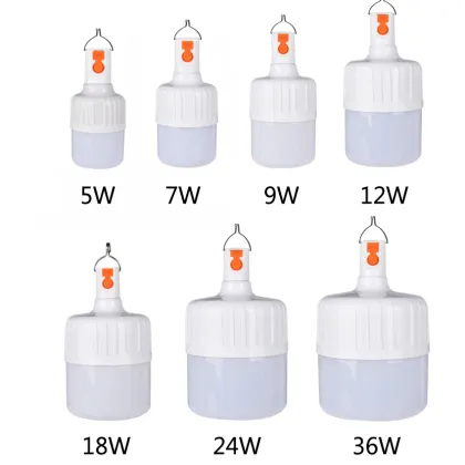 ABS Waterproof 18W LED Emergency Bulb Light - USB Charging Rechargeable