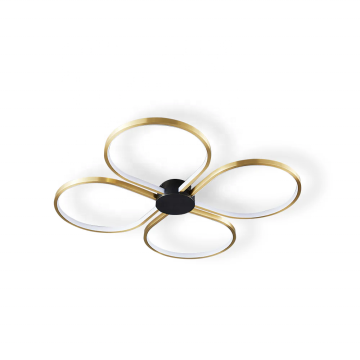 Moderne einfache Messing Deckenlampe - Vierblattklee Design für Wohnzimmer