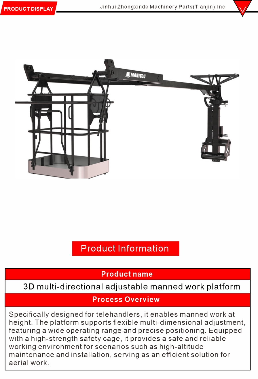 Aerial Work Platform Structural Parts Telescopic