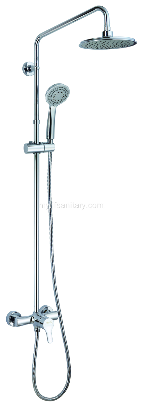 Brass Mixer Rainfall Head Shower စနစ် လုပ်ဆောင်ချက် ၃ ခု