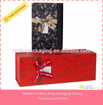Beautiful printed packing paper box wine gift box ustomized cardboard wine boxes
