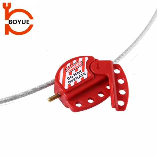 Custom Design ABS Safety Cable Lockout: High Visibility Engineering Plastic for Enhanced Lockout Efficiency