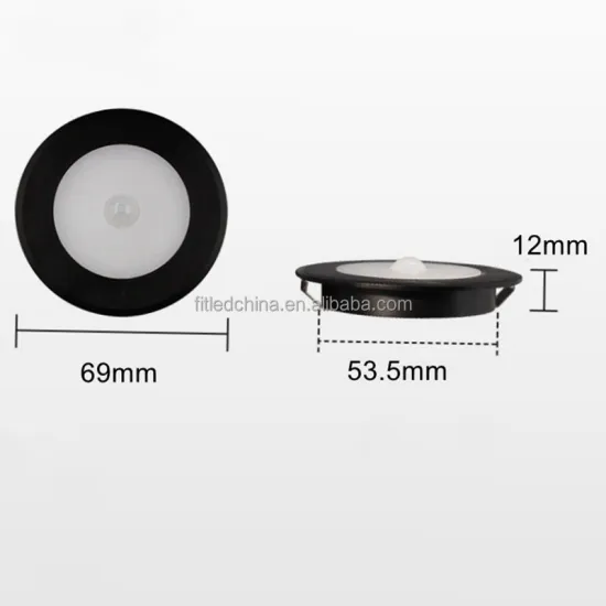 Recessed Puck Light with PIR Sensor for Kitchen Cabinet Closet Wardrobe Shelf (12V, 2.5W)