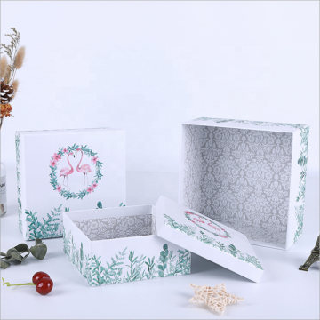 Cosmetic Packaging Flat Pack Recycled Paper Gift Box