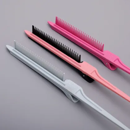 Salon Hair Styling Tools: Straightener Comb, Clip Comb, and Coloring Accessories