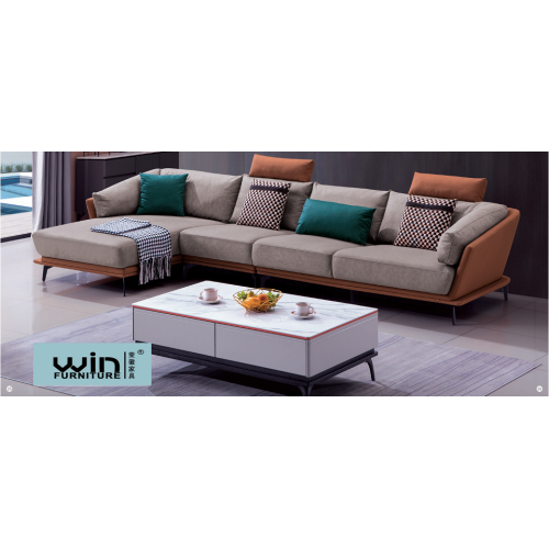 L-Form Couches Wohnzimmer Stoff Sofa Möbel