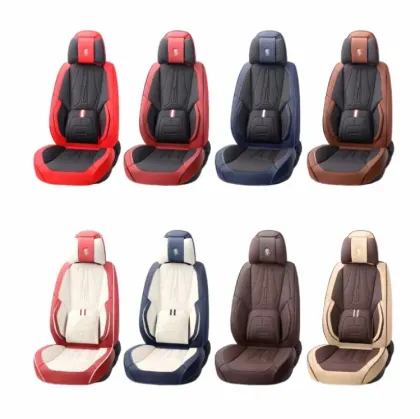 Universal Car Seat Cushion and Headrest Covers for Front Seat Back Cushions