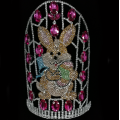 Easter Pageant Crown Egg Rabbit Rhinestone Tiara