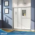 Sally Double Sliding Shower Bypass Portes encadrées