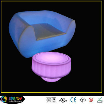 Furntiure Set LED Luminous Sofa Tablefor Bar, Culb, KTV, Home Decoration