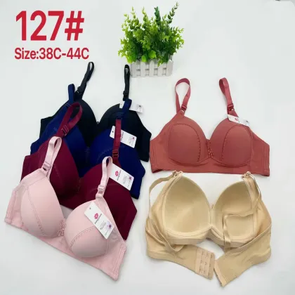 Assorted Color Wireless Plus Size Bra 38-46C