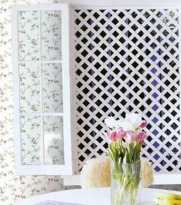 Pastoral And Pvc Flower Pastoral Wallpaper For Living Room