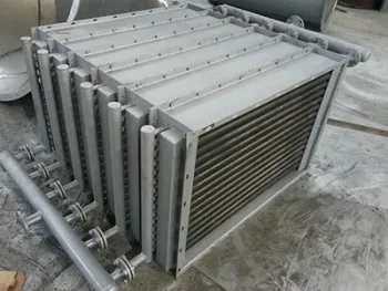Drying of fin tubes with air heat exchanger