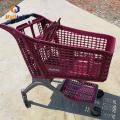 Carrello per la spesa americana a metà plastica di plastica