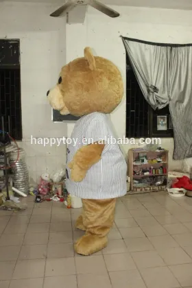 Custom adult animal mascot bear costume teddy bear mascot costume