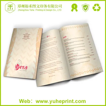 Bar cafe coffee restautant brochure cookbook printing longhorn steakhouse menu