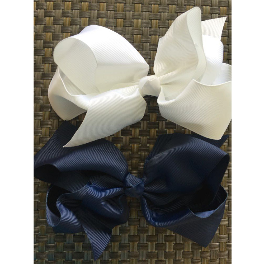 1pc 6 Inch Girls Hair Accessories Bowknot Grosgrain Ribbon children princess hairpins kids hairwear cute hair bows clips