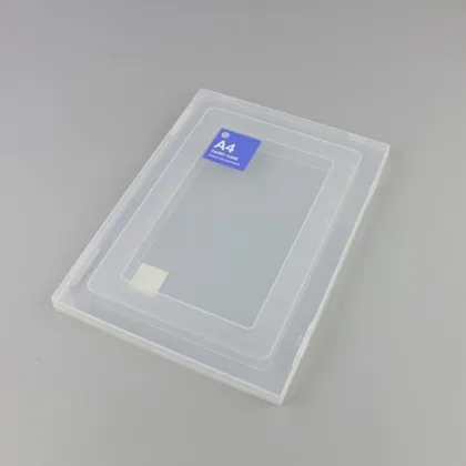 A4 Document Tray Hard Cover Plastic File Case
