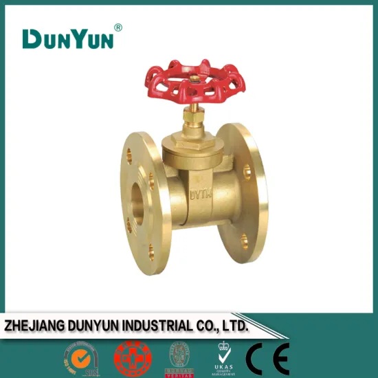 Top saling brass flanged gate valve
