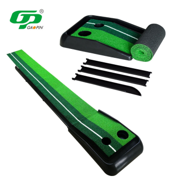 Golf Practice Trainer with Holes and Ball Return