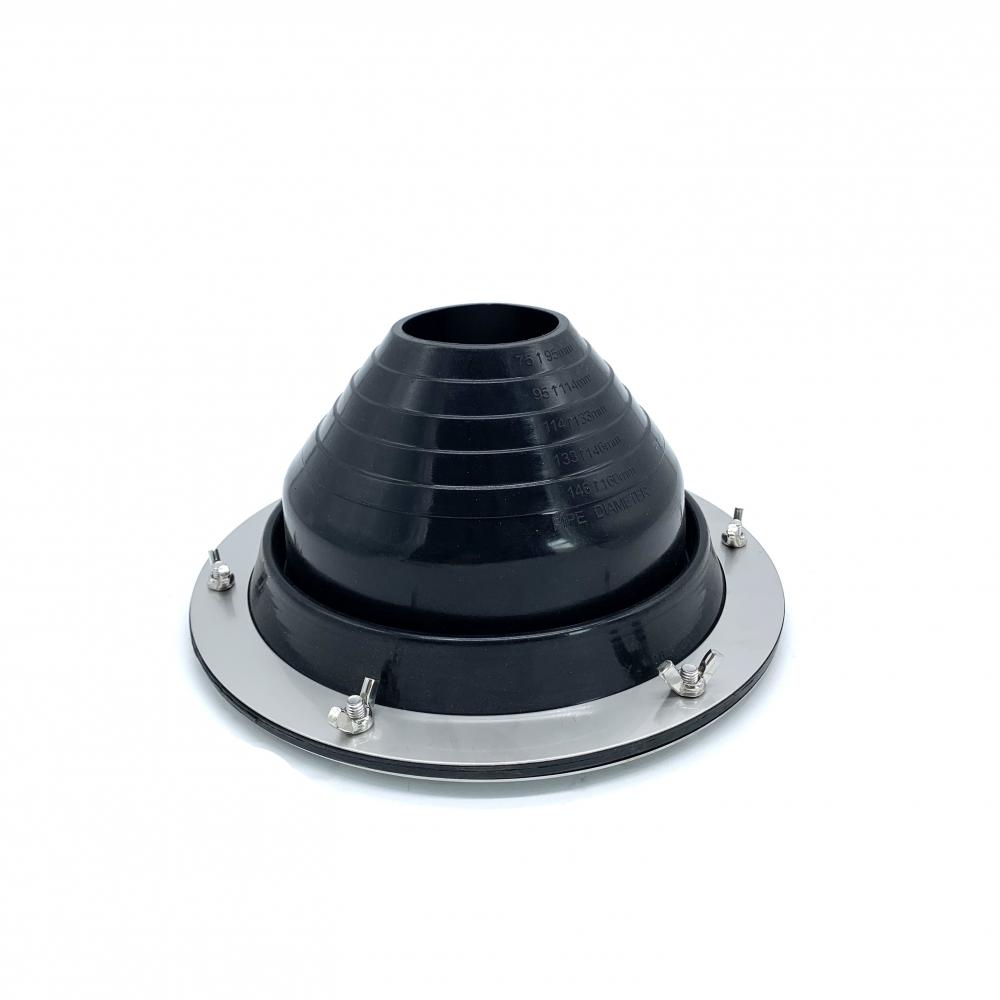 Round Base Penetration Seals Rubber Waterproof Roof Flashing