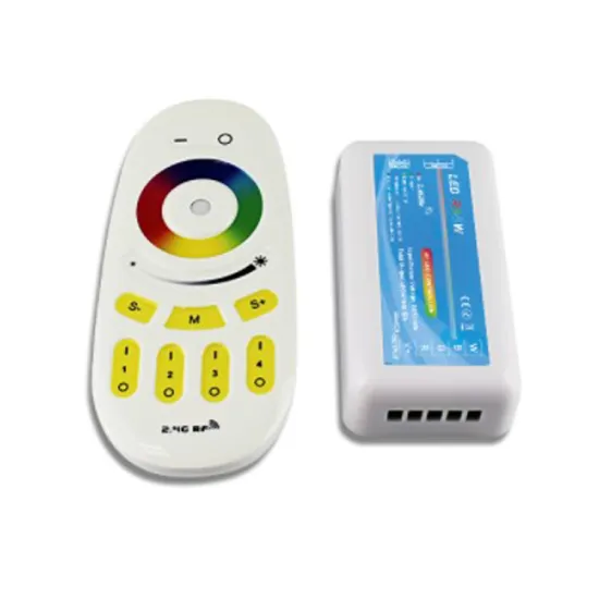 12V/24V RF 2.4GHz 4 Groups 4 Zone Touch Button RGBW LED Controller for Constant Voltage LEDs