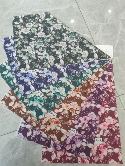 High-Quality Imitation Linen Printed Polyester Fabric