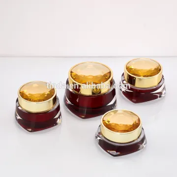 luxury cream acrylic containers with lids ceramic cosmetic jars