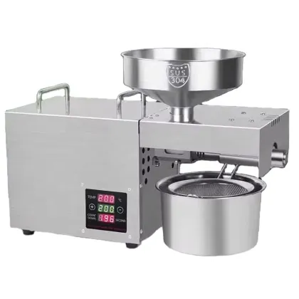 SmartSmall MINI Home Automatic Oil Press Machine for Tung Oil, Walnut, Sunflower Seeds & Olive Oil
