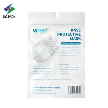 Masker wajah kantong plastik kantong ritsleting tas