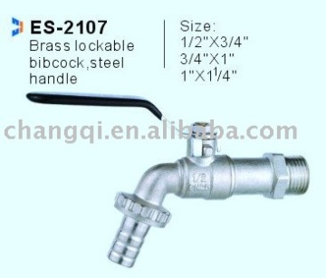 Brass lockable bibcock