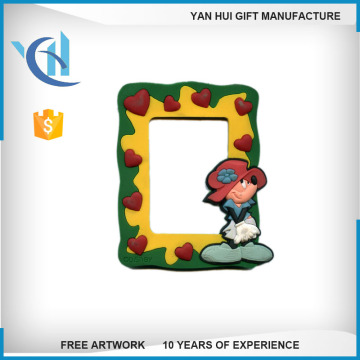 fashion style personalized mini pvc magnet photo frame