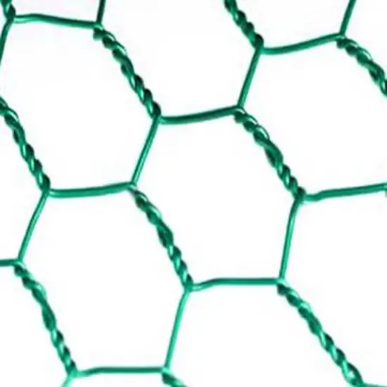 PVC Coated Hexagonal Wire Mesh - 8mm, 50mm & 6mm Aperture Iron Mesh