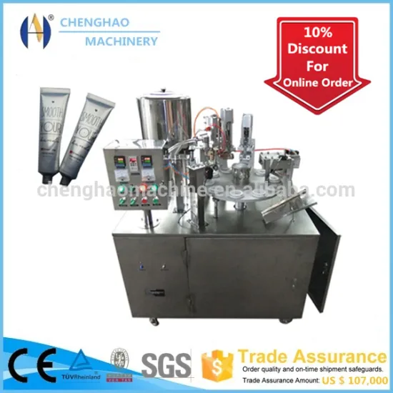 2016 High Efficiency Ho Brand, CH-400b Automatic Plastic Pipe Sealing Filling Machine Plastic Bottles