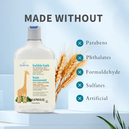 OEM Custom Organic Baby Bubble Bath 260ml with Oat Extract